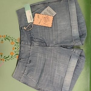 Dear John 4" Light Blue Finnigan Roll Cuff Shorts size 27